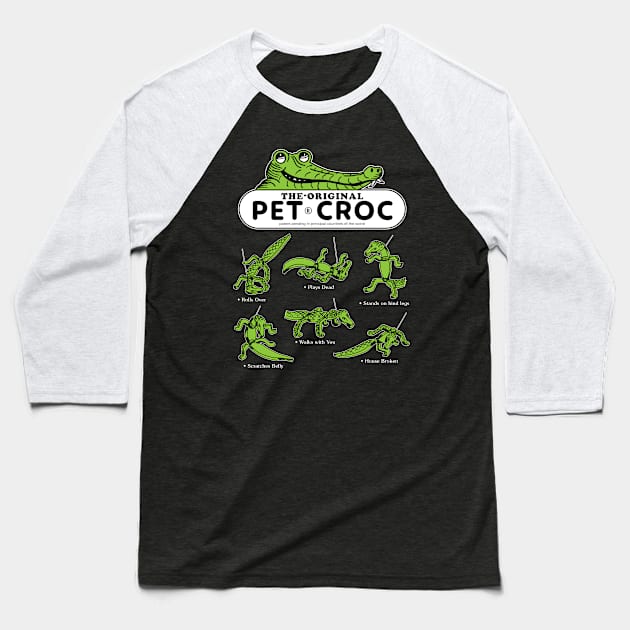 Pet Croc - Walking Foam Toy - Dark Baseball T-Shirt by Chewbaccadoll